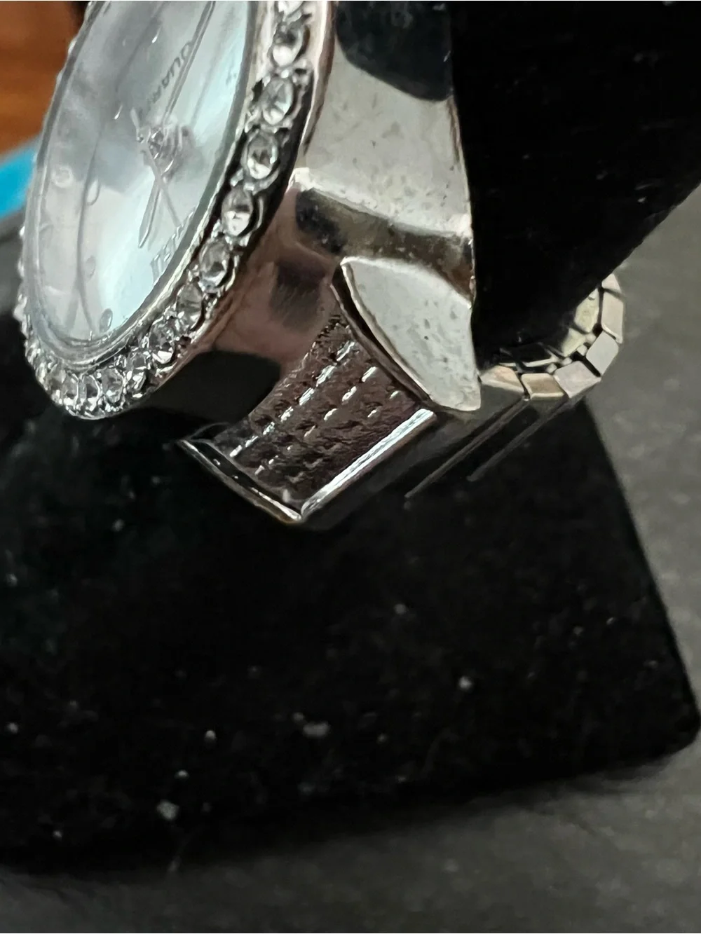Silver Crystal-Accent Women's Quartz Watch - Silver Dial